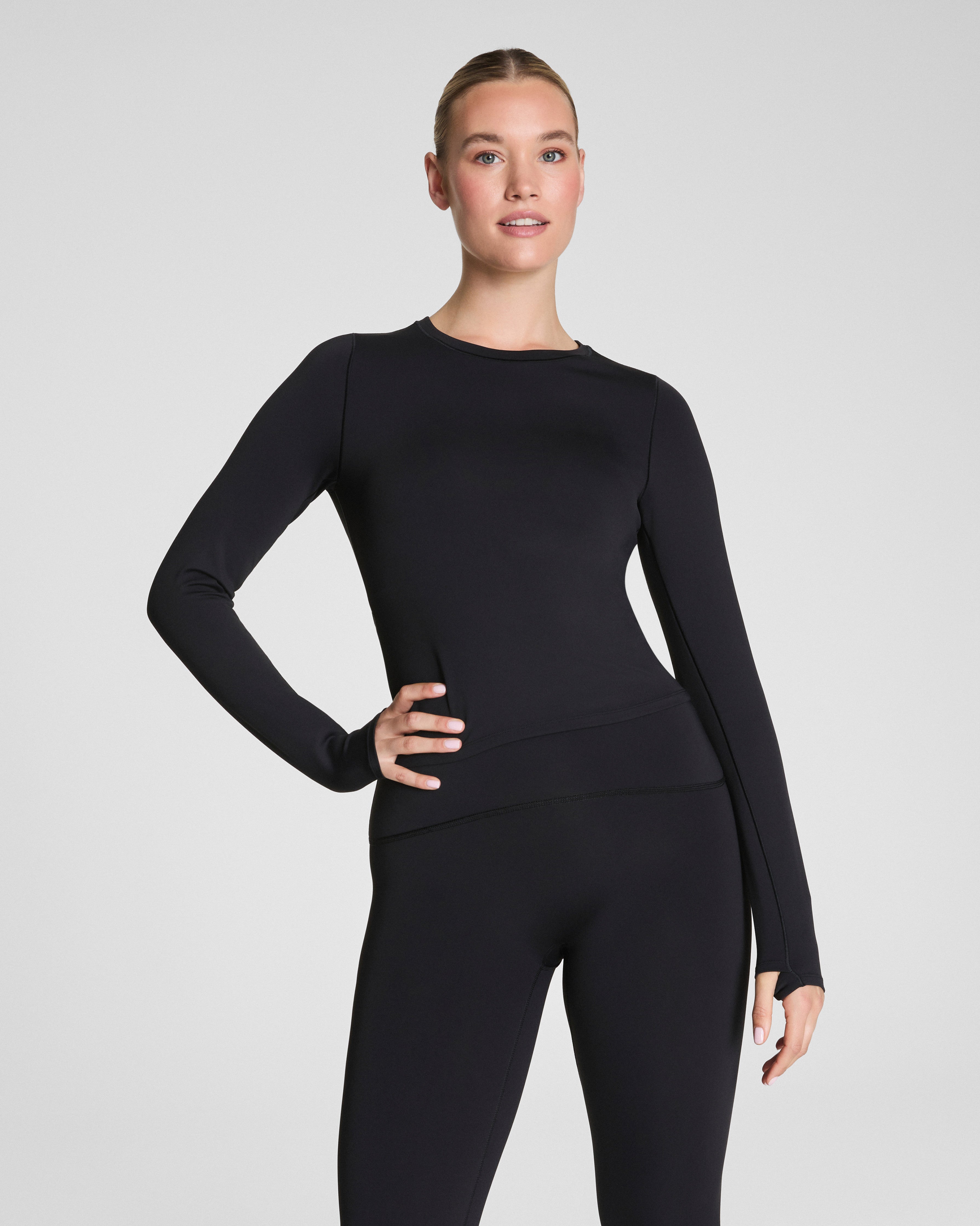 SPANXshape™ Get Moving Long Sleeve Top with SecretSweat Tech