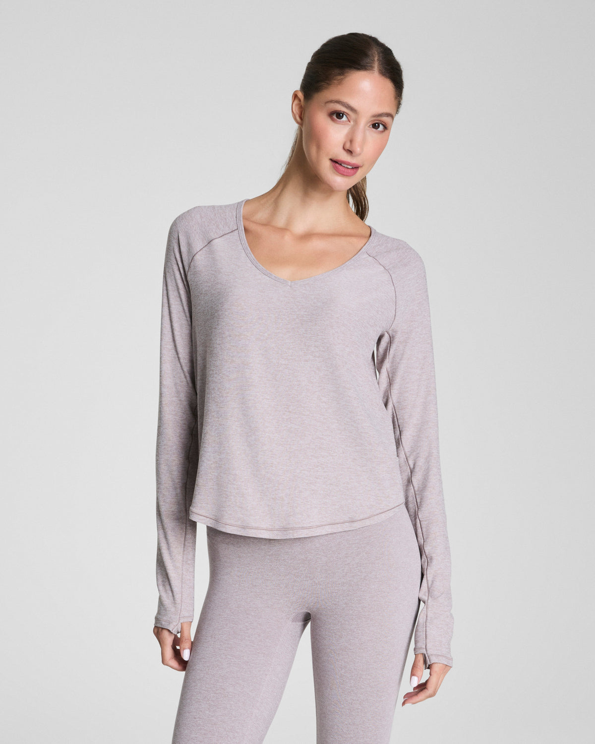 SPANX® SoftStretch Long Sleeve V-Neck Top