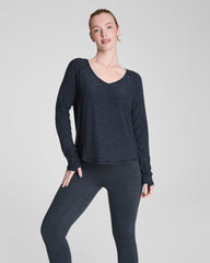 SPANX® SoftStretch Long Sleeve V-Neck Top