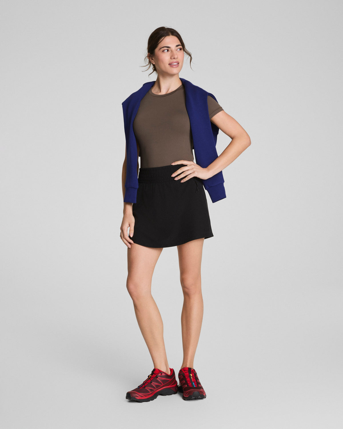 SPANX® On the Move Mini Skort, 4" | Very Black