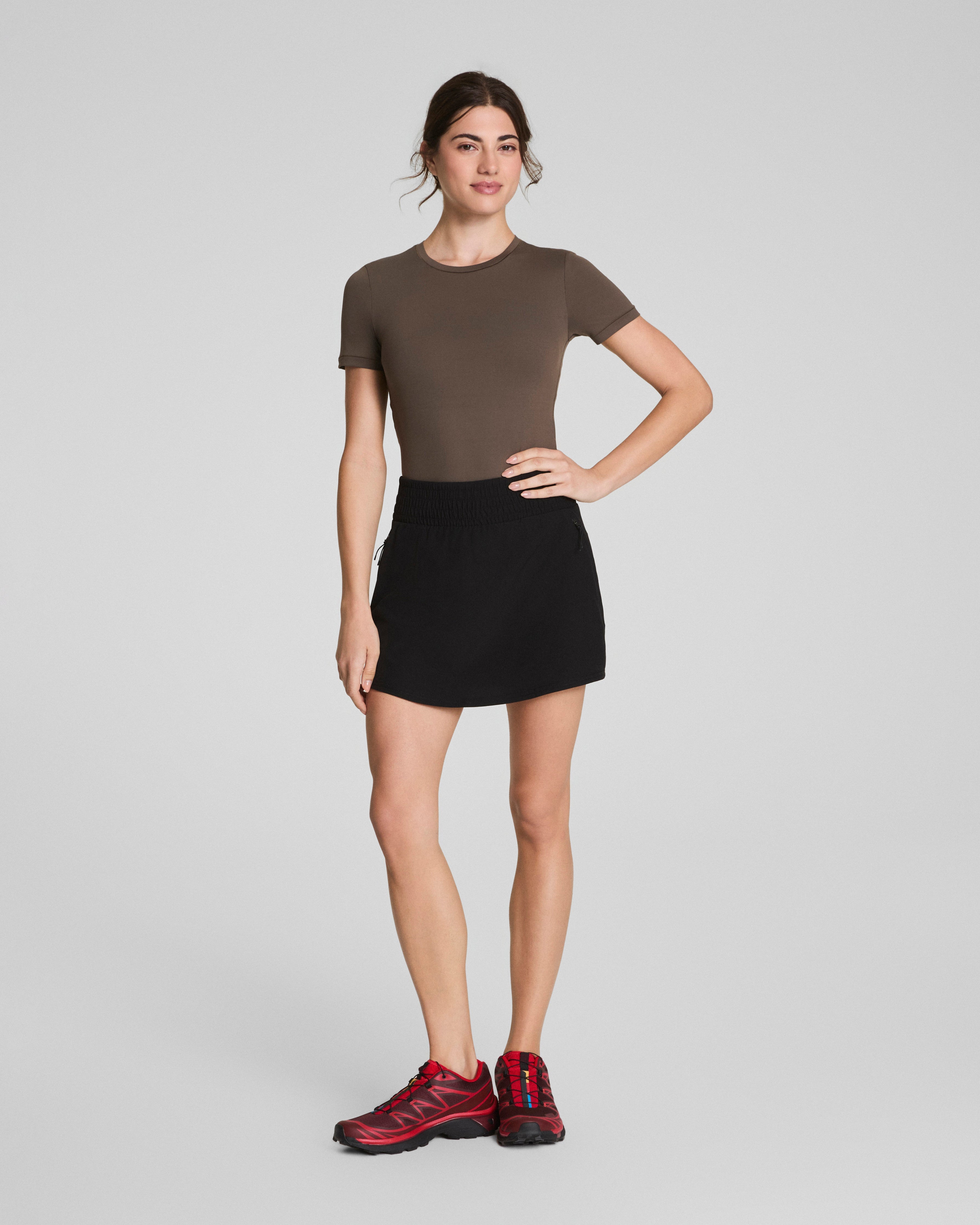 SPANX® On the Move Mini Skort, 4" | Very Black