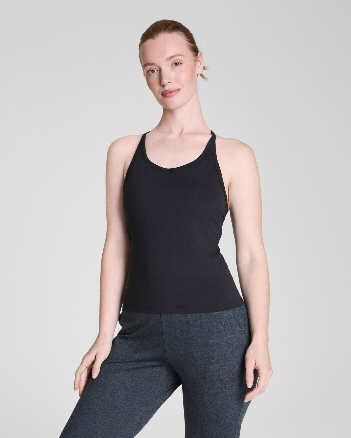 SPANXsupersmooth™ SoftStretch Rib V-Neck Shelf Tank