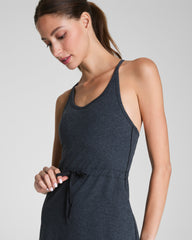 SPANXsupersmooth™ SoftStretch V-Neck Tank Dress | Very Black / Light Very Black