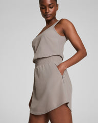 SPANX® On the Move Tank Dress | Stone Grey