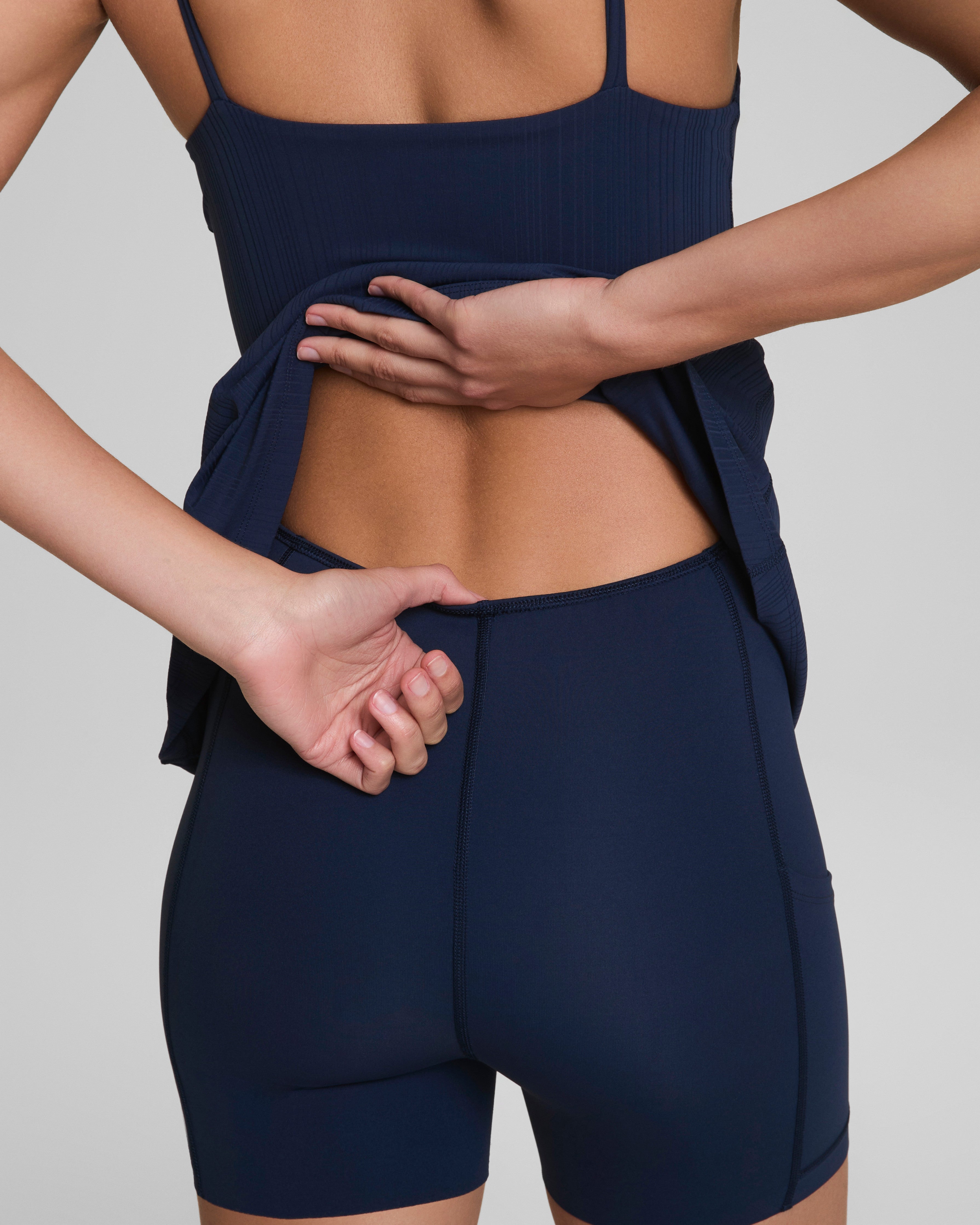 SPANXshape™ Get Moving Rib Tank Dress | Timeless Navy