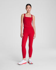SPANX® Get Moving Square Neck Shelf Tank | Spanx Red