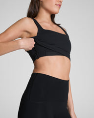 SPANX® Get Moving Square Neck Shelf Tank | Very Black
