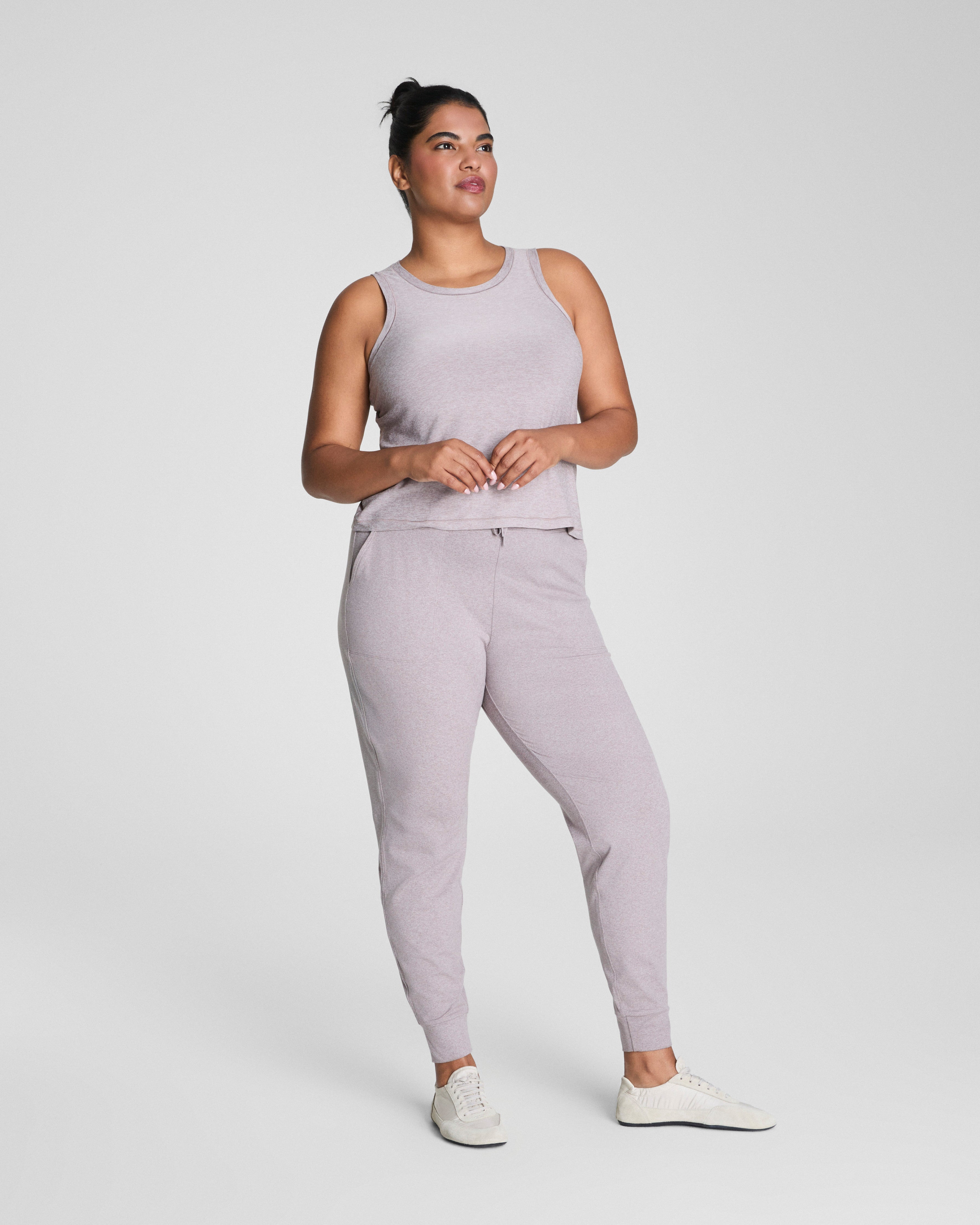 SPANX® SoftStretch Crewneck Tank | Coastal Fog / Light Coastal Fog