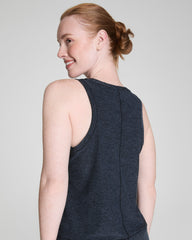 SPANX® SoftStretch Crewneck Tank | Very Black / Light Very Black