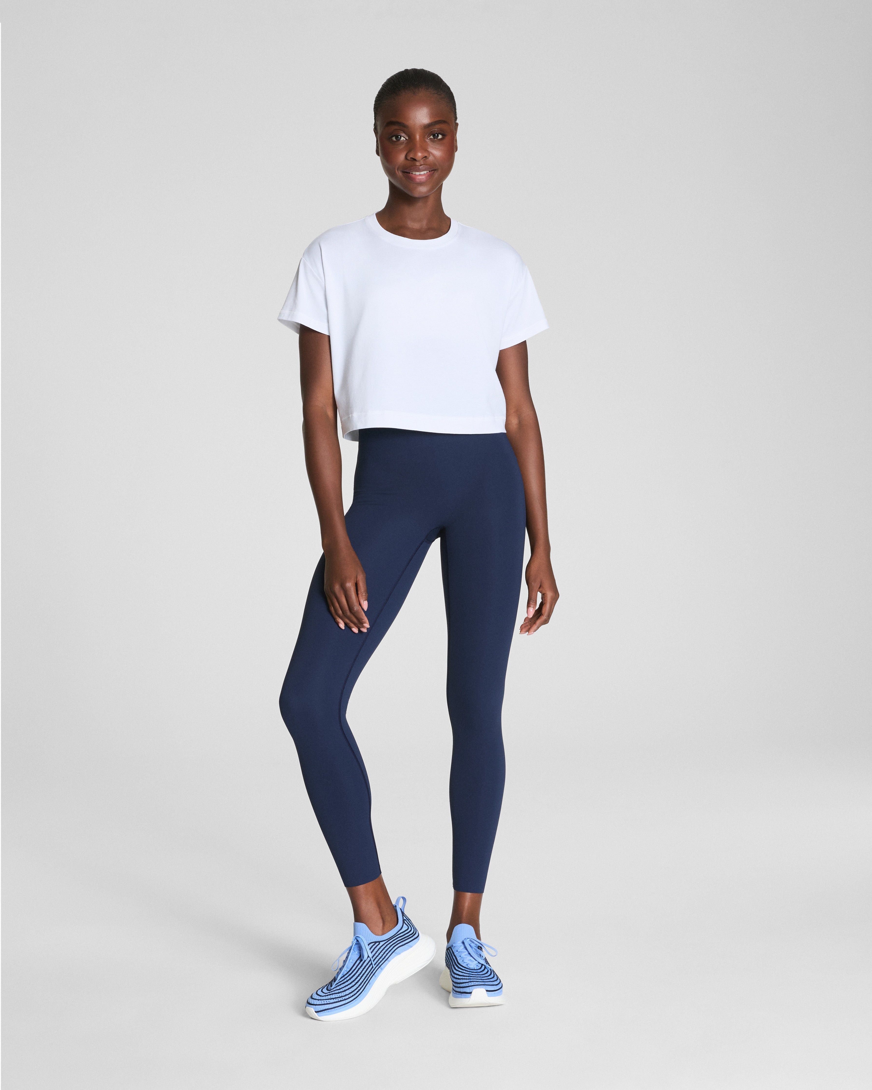 SPANX® Outpace Cropped Tee | Vivid White