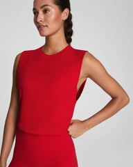 SPANX® Outpace Cropped Tank | Spanx Red