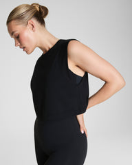 SPANX® Outpace Cropped Tank | Very Black