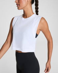 SPANX® Outpace Cropped Tank | Vivid White