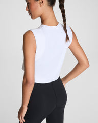 SPANX® Outpace Cropped Tank | Vivid White