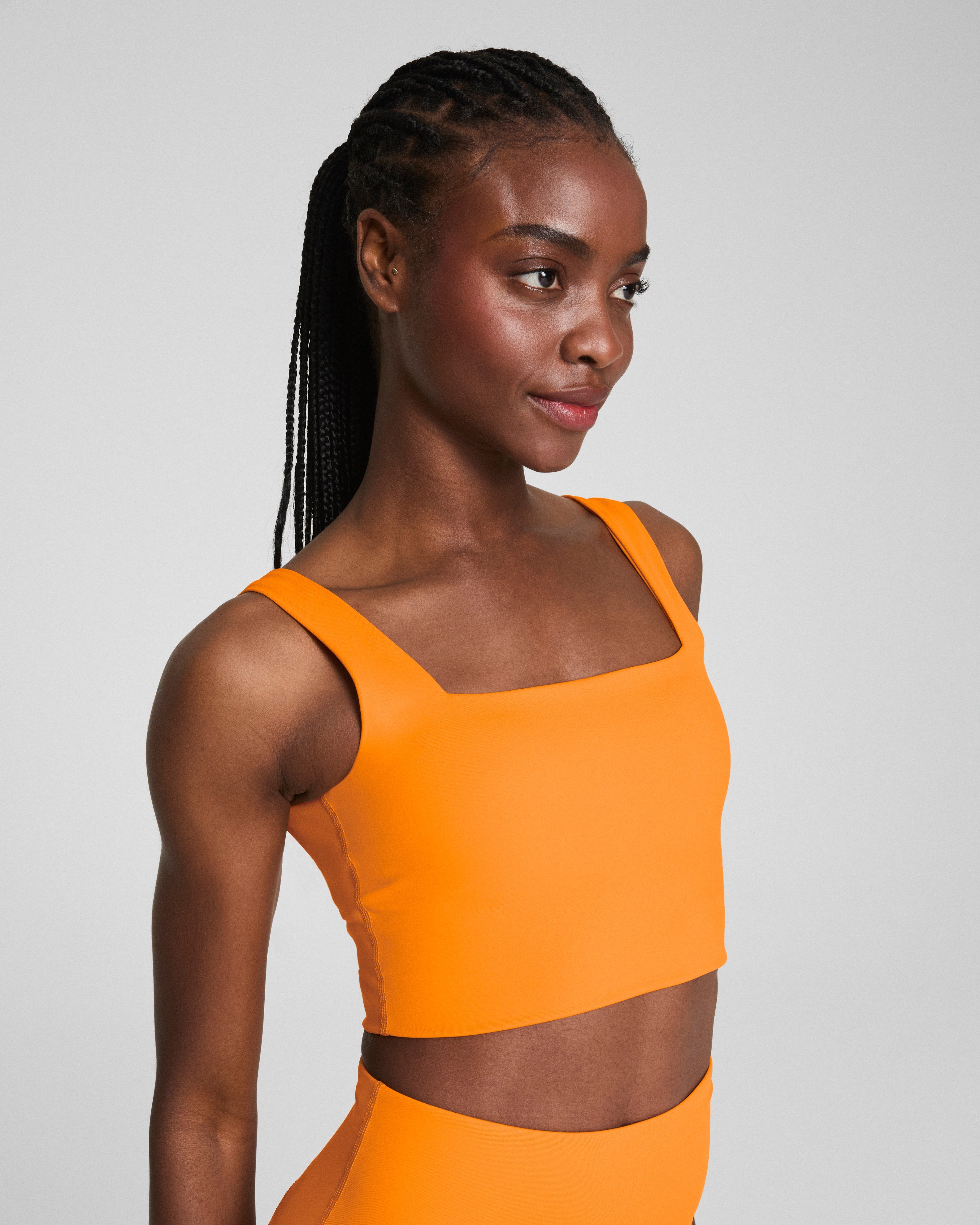 SPANX® Get Moving Cropped Square Neck Shelf Tank | Monarch