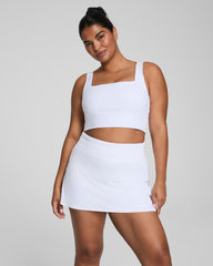 SPANX® Get Moving Cropped Square Neck Shelf Tank | Vivid White