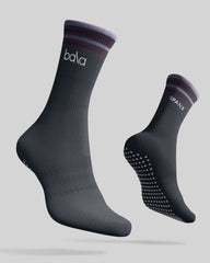 Bala No-Slip High Socks | Plum Berry/Orchid Ash/Very Black