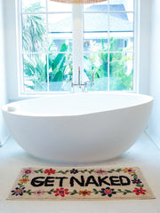 Tufted Runner Bath Mat - Taupe Get Naked