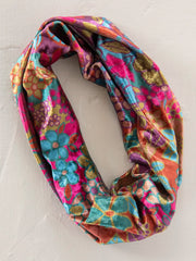 Velvet Boho Bandeau® Headband - 70s Striped Plum