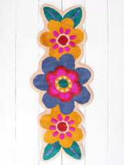 Tufted Runner Bath Mat - Folk Flower