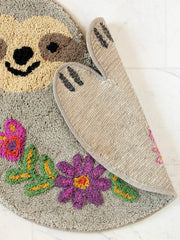 Tufted Cotton Bath Mat - Sloth