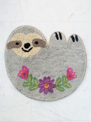 Tufted Cotton Bath Mat - Sloth
