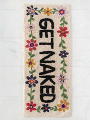 Tufted Runner Bath Mat - Taupe Get Naked