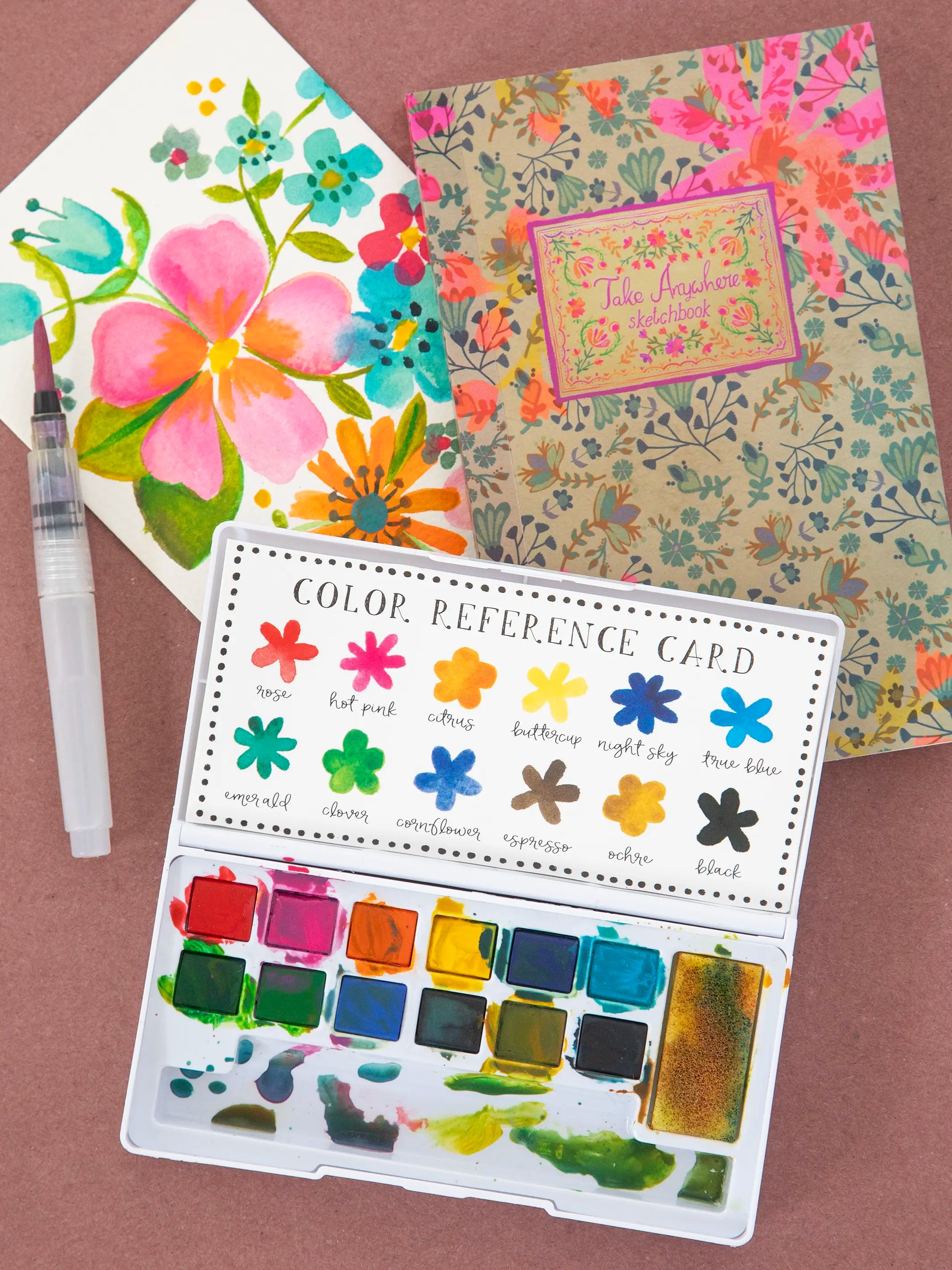 Watercolor & Sketchbook Set