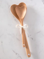 Wooden Spoons, Set of 2 - Heart