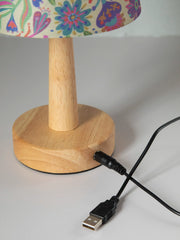 Touch Lamp - Rainbow Cream Floral