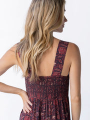 Tricia Jumpsuit - Brown Rust Floral