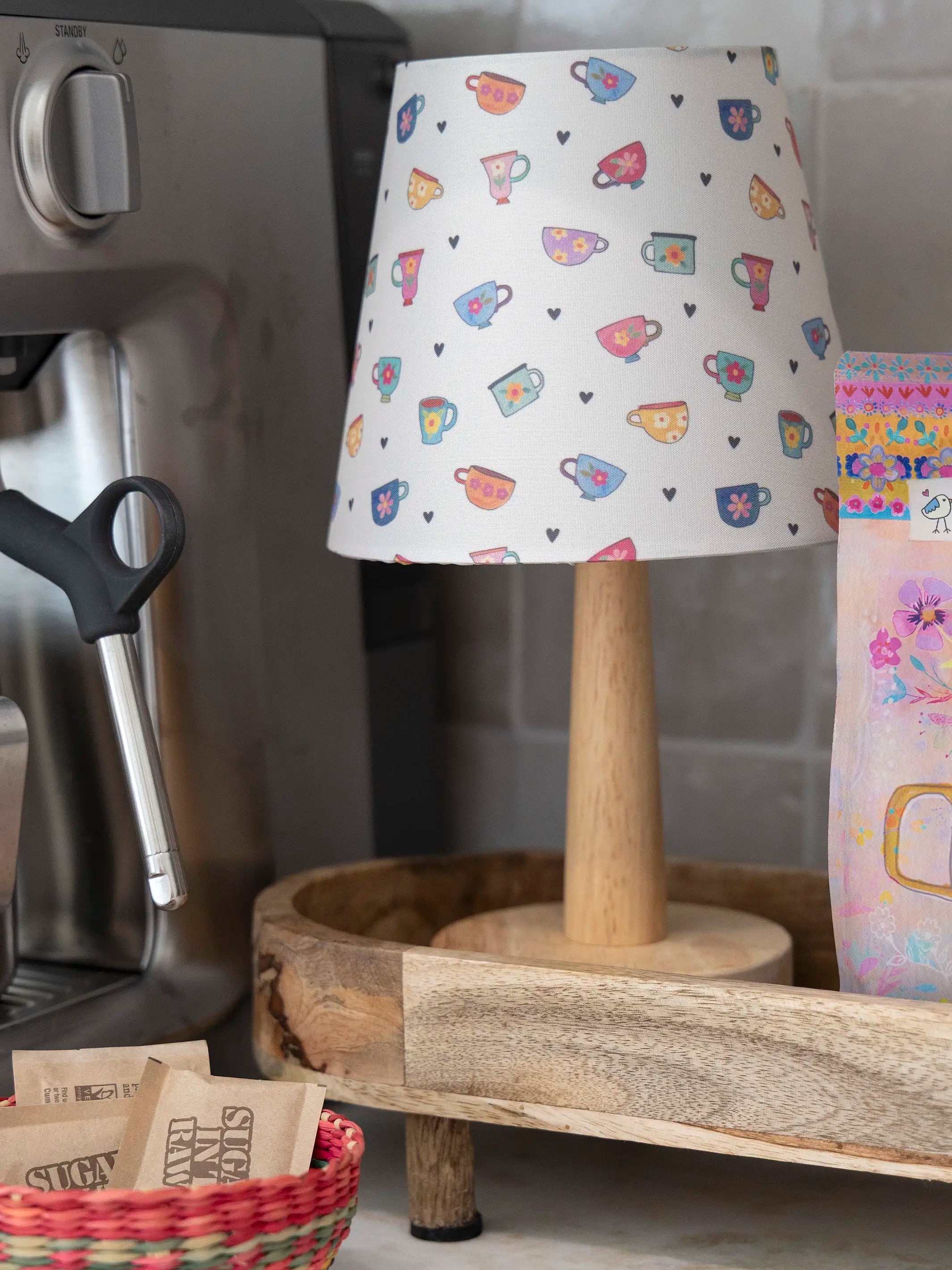 Touch Lamp - Cream Coffee Cups