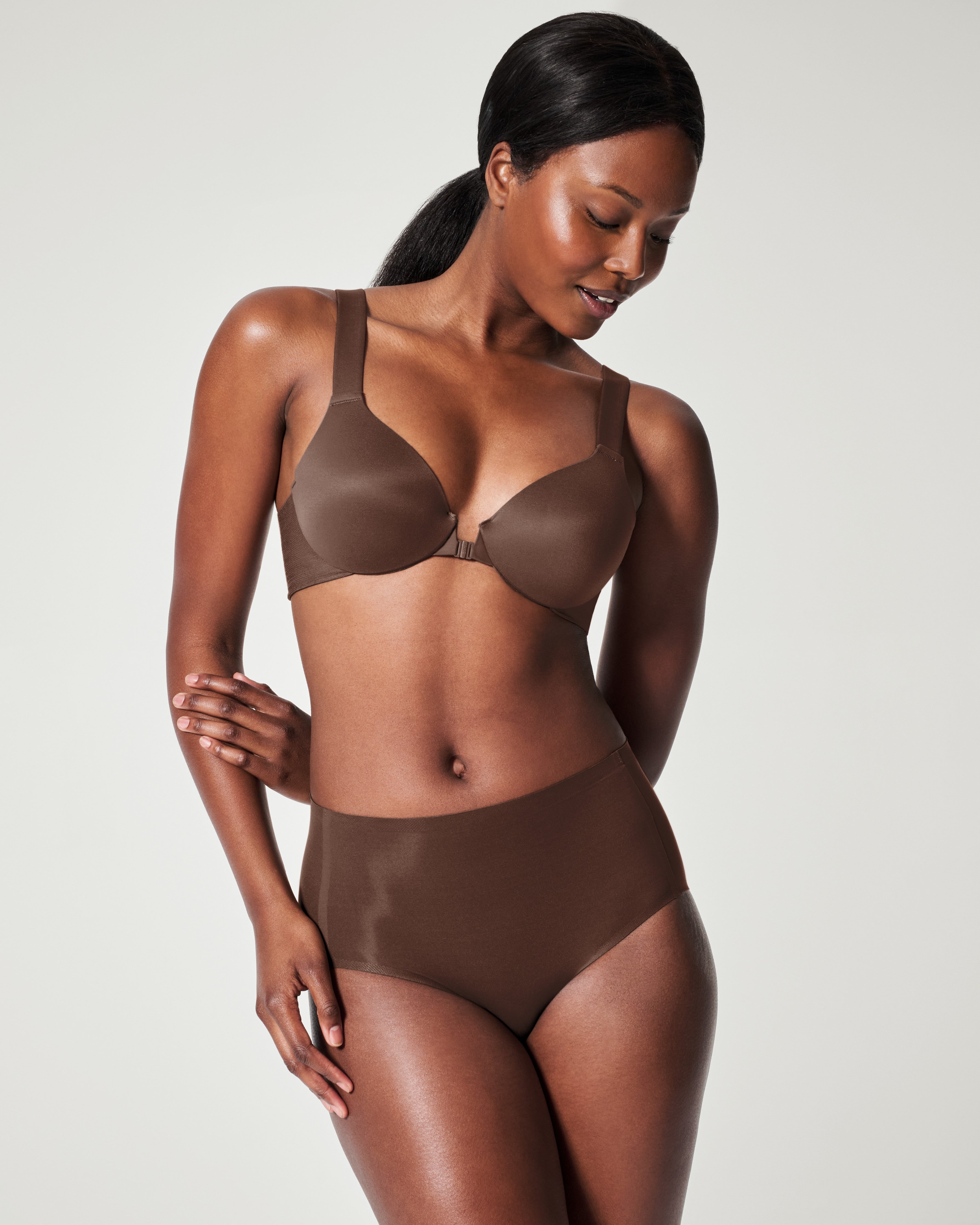 SPANXsmooth™ Fit-To-You Brief 3-Pack Box | Chestnut Brown