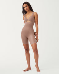 SPANXshape™ Invisible Open-Bust Mid-Thigh Bodysuit | Cafe Au Lait
